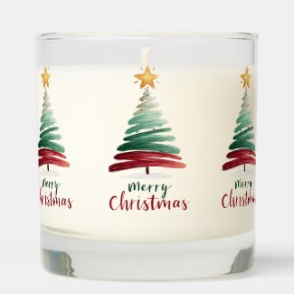 Modern Christmas Tree Jar Candle