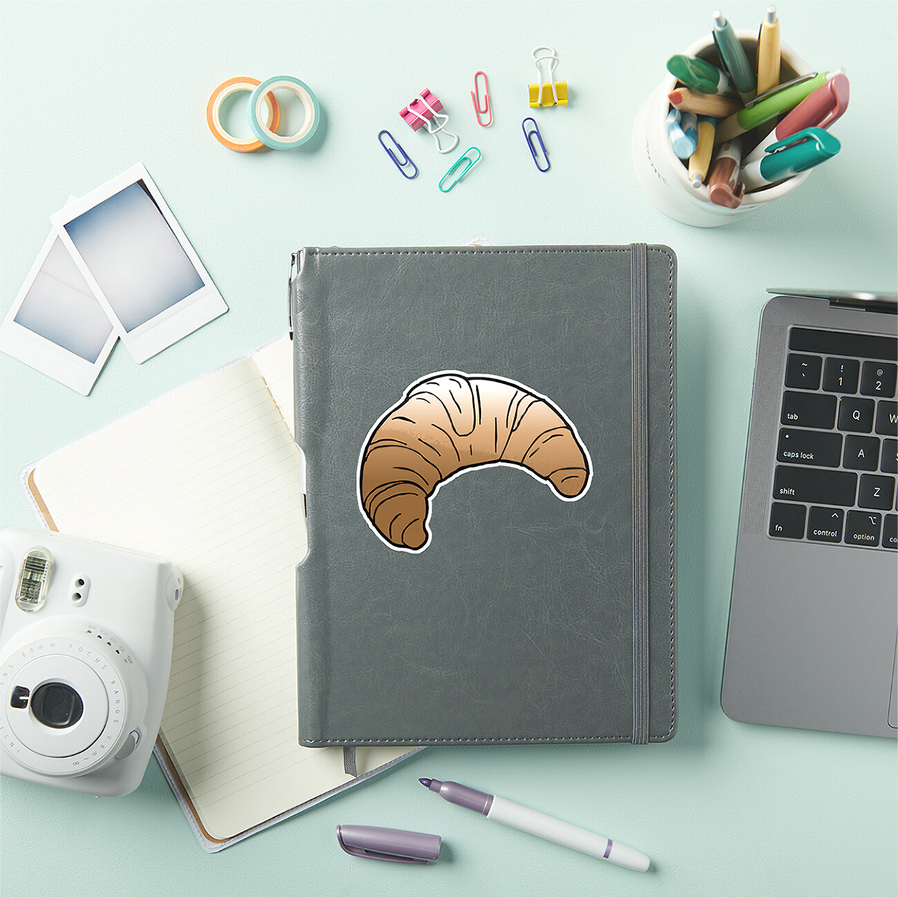 Zazzle Delicious French Butter Croissant Sticker (iPad Cover).png