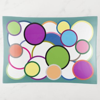 MULTI-COLORED CIRCLES OF VARIOUS SIZES