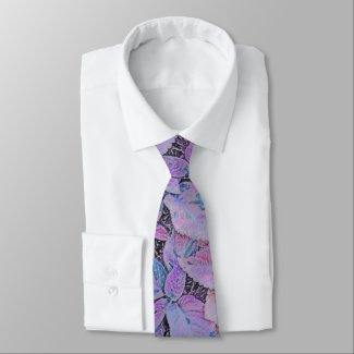 LEAF PATTERN/BLUE, PINK, PURPLE COLORS