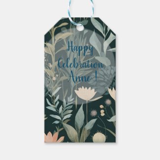Moody Midnight Botanical Garden Floral Pattern