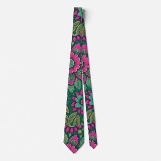 Flowers Mandala Blossoms pink greenlue