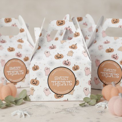 Pastel Halloween Pumpkins Ghosts Pattern ID1326