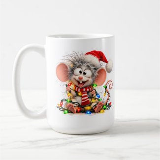 🎅🐭 Merry Little Mischief Mug ☕✨