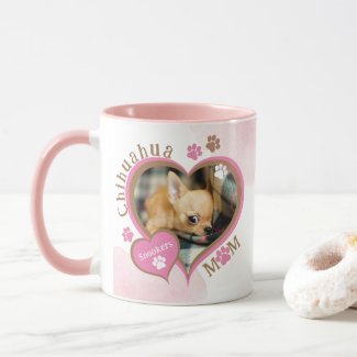 Chihuahua Mom Personalized Photo Mug