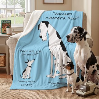 Jack Russel Great Dane personalized text dialog
