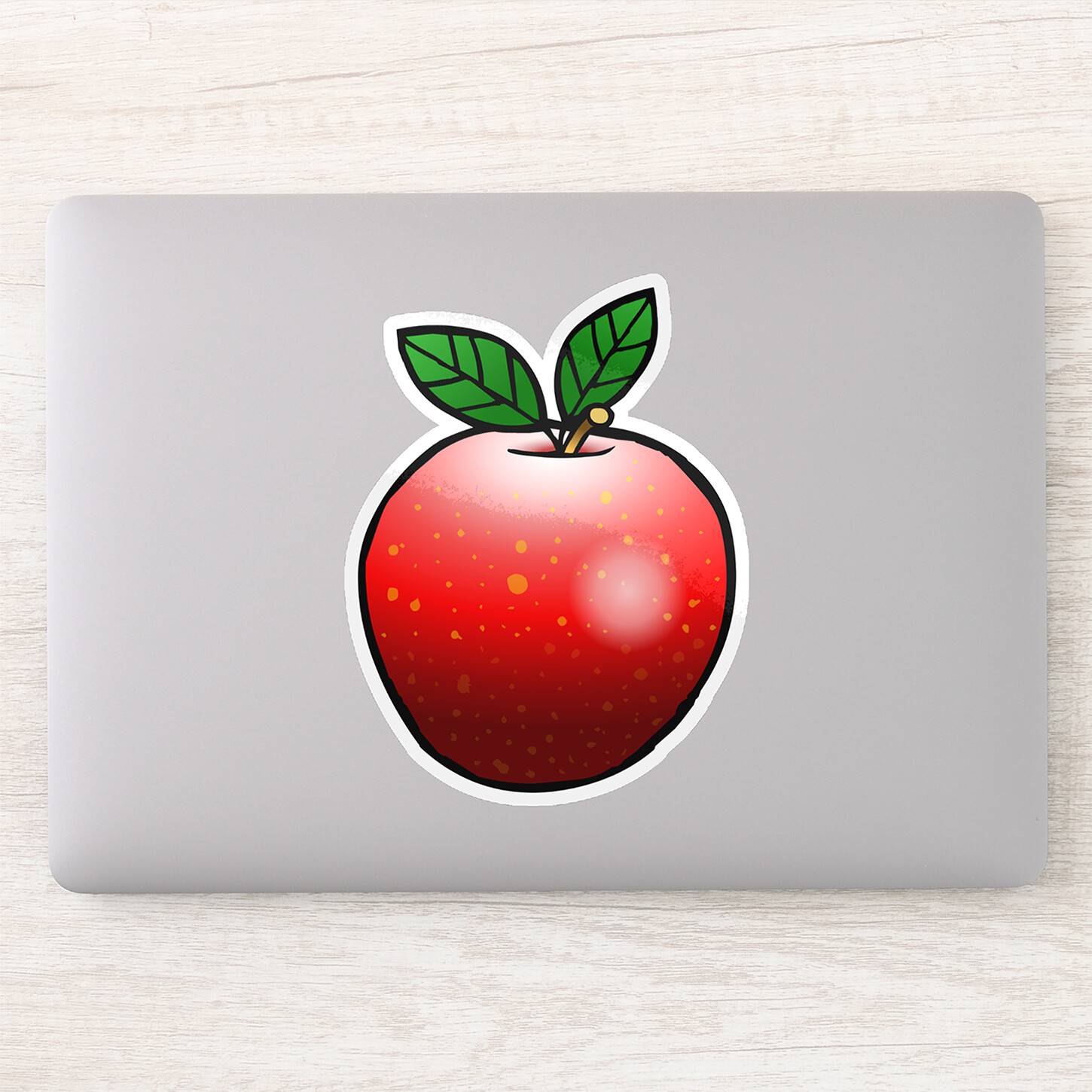 Zazzle Beautiful Red Apple Sticker (Computer).png