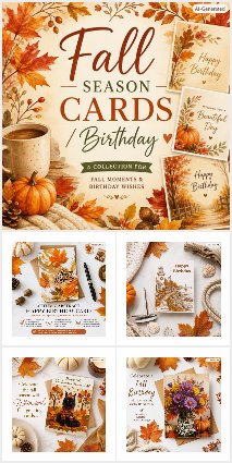 Fall Season Greeting Cards