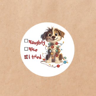 Naughty Nice I Tried Holiday Puppy