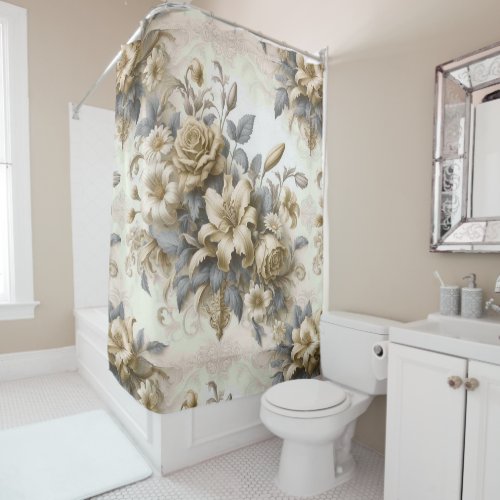 Antique Tinge Yellow Floral Perfection