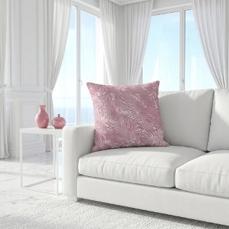 Dusty Pink Abstract Moiré Swirling Pattern