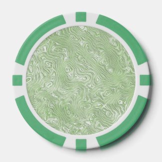 Pale Lime Green Abstract Moiré Rippled Pattern