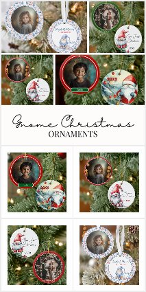 Gnome Christmas Ornaments