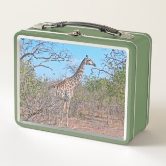 GIRAFFE IN AFRICAN HABITAT