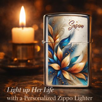 Custom Metallic Blue Copper Gold Artwork