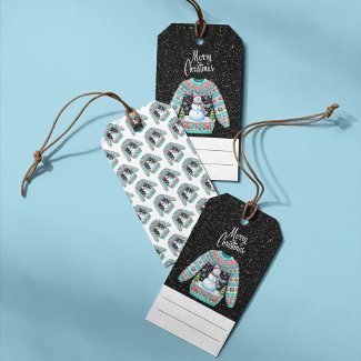 Cute Snowman on Ugly Christmas Sweater
