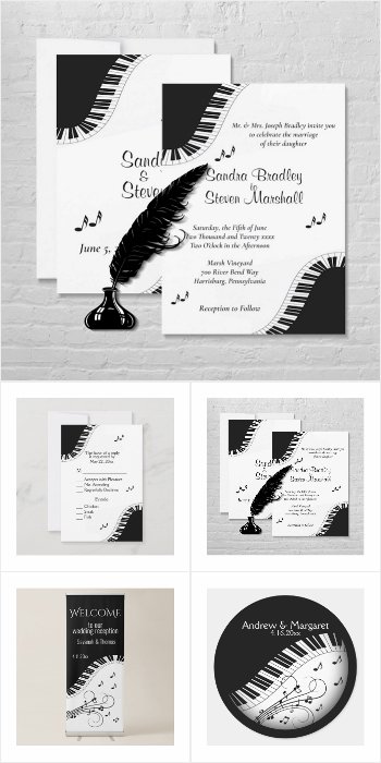 Piano Wedding or Music Theme Event