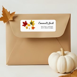 Vintage Maple Leaves -personalized