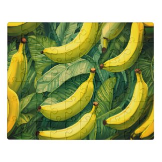 Banana Fruits and Leaves Tropical Mood