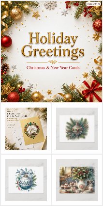 Holiday Greetings – Christmas & New Year Cards