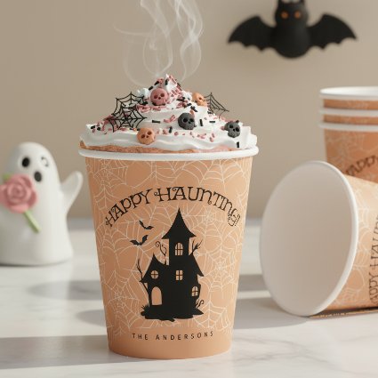 Happy Haunting Haunted House Spider & Webs ID1329