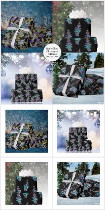 Neon Glow Christmas Patterns -RBS