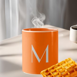 neon orange - add monogram