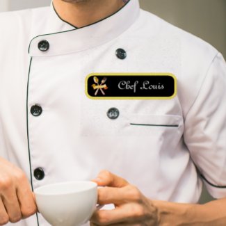 Chef's golden spoon&fork - add name