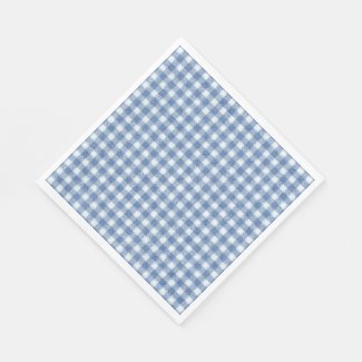 Classic Blue and White Gingham Check