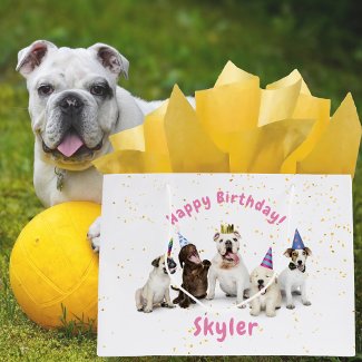 Pet Birthday Dog Celebration | Pink