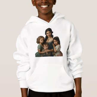 Classical Family Portrait of a Noble Woman and Thr Hoodie