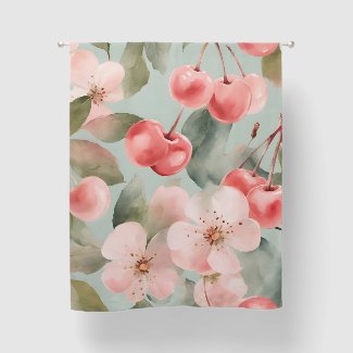 Cherry Blossoms and cherries Spring Art