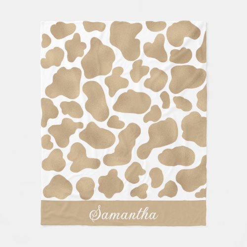 cute_gold_white_cow_print_animal_pattern_fleece_blanket-1.jpeg
