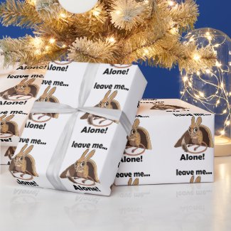 Jerboa Introvert Animal Leave Me Alone Wrapping Paper