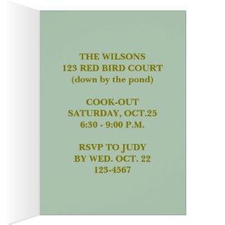 INVITATION/GEESE/FOLLOW ME! THE PARTY'S THIS WAY!