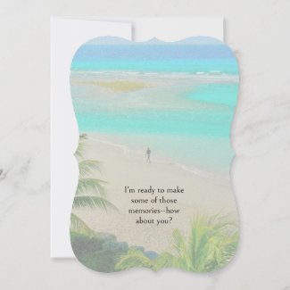 Memories Of Beach Walks /beautiful Caribbean water