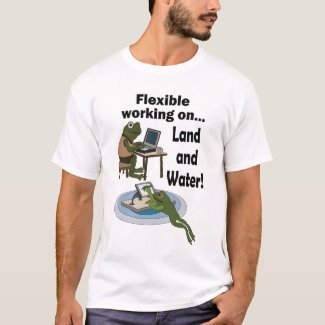 Frog Flexible Working Corporate Office Humor Party T-Shirt