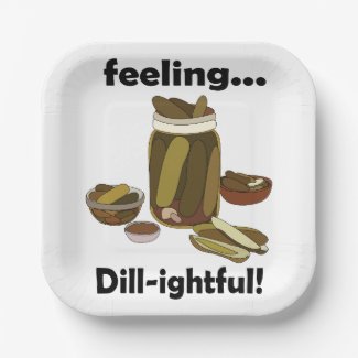 Dill Cucumber Pickle Feeling Dill-lightful Party Paper Plates